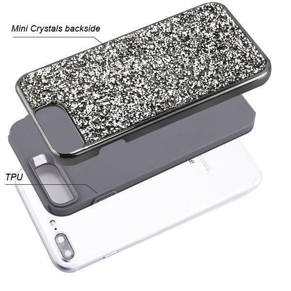 Hybrid Bling Case Grey Iphone 6/7/8 Plus - icolorcase.com