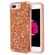 Hybrid Bling Case Rose Gold Iphone 6/7/8 Plus - icolorcase.com
