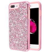 Hybrid Bling Case Pink Iphone 6/7/8 Plus - icolorcase.com