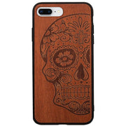 Skull Real Wood Iphone 7/8 Plus