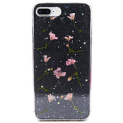Real Flowers Pink Leaves Case Iphone 7/8 Plus