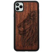 Real Wood Lion Iphone 12/12 Pro
