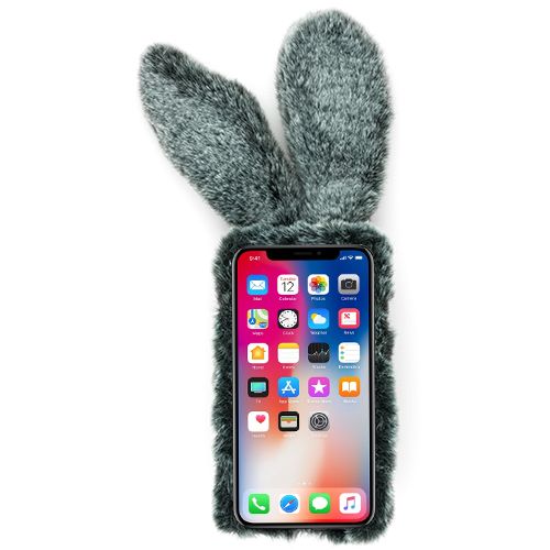 Bunny Fur Grey Case IPhone XR - icolorcase.com