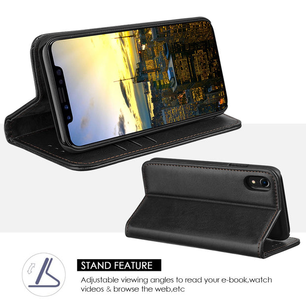 Detachable Wallet Black Iphone XR - icolorcase.com
