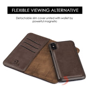 Detachable Wallet Brown Iphone XS MAX - icolorcase.com