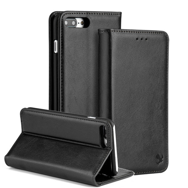 Detachable Wallet Black Iphone 6/7/8 Plus - icolorcase.com