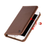 Detachable Wallet Brown Iphone SE 2020 - icolorcase.com