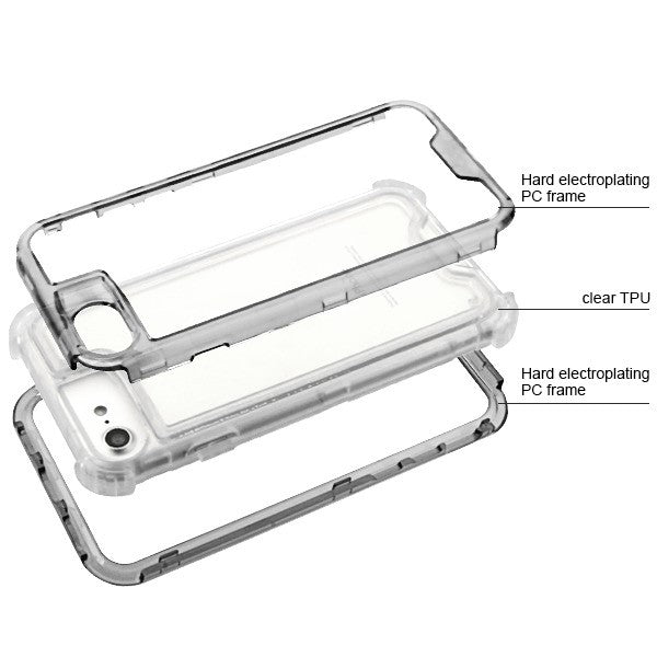 Hybrid Clear Smoke Case Iphone 6/7/8 - icolorcase.com