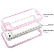 Hybrid Clear Pink Case Iphone SE 2020 - icolorcase.com