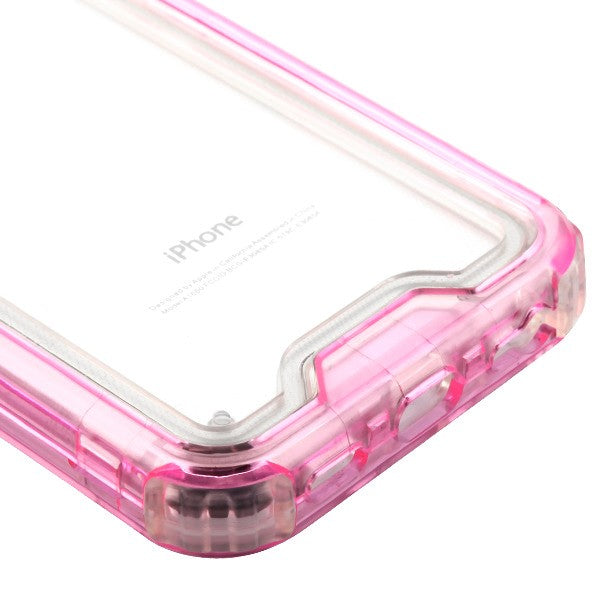Hybrid Clear Pink Case Iphone SE 2020 - icolorcase.com
