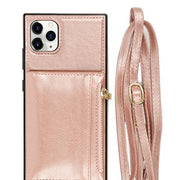 Crossbody Card Holder Rose Gold Case IPhone 12/12 Pro