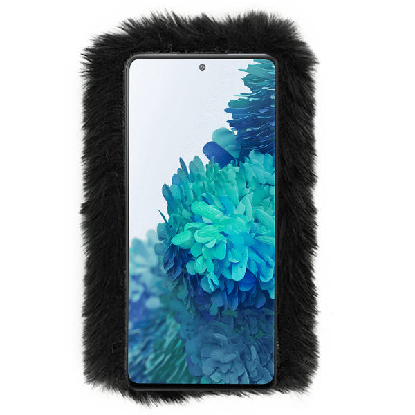 Fur Case Black Samsung S20 FE