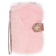 Fur Wallet Detachable Light Pink IPhone 12/12 Pro