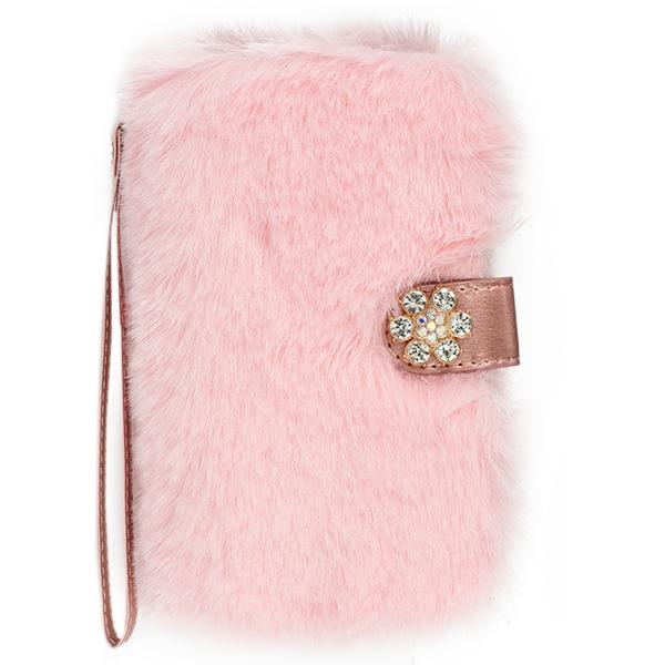 Fur Wallet Detachable Light Pink Iphone 7/8 Plus