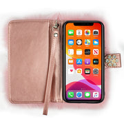 Fur Wallet Detachable Light Pink IPhone 14 Plus