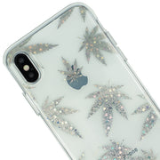 Weed Leaf Silver Case Iphone 10