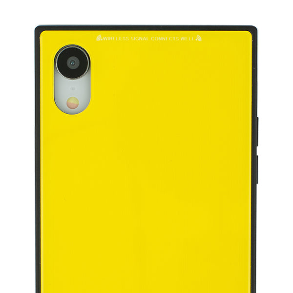 Square Hard Box Yellow Case Iphone XR