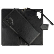 Handmade Detachable Bling Black Wallet Note 10 Plus