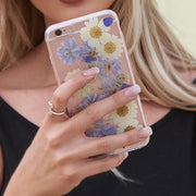 Real Flowers Purple Case Samsung S21 Ultra
