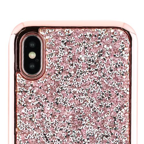 Hybrid Bling Pink Case Iphone 10/X/XS - icolorcase.com