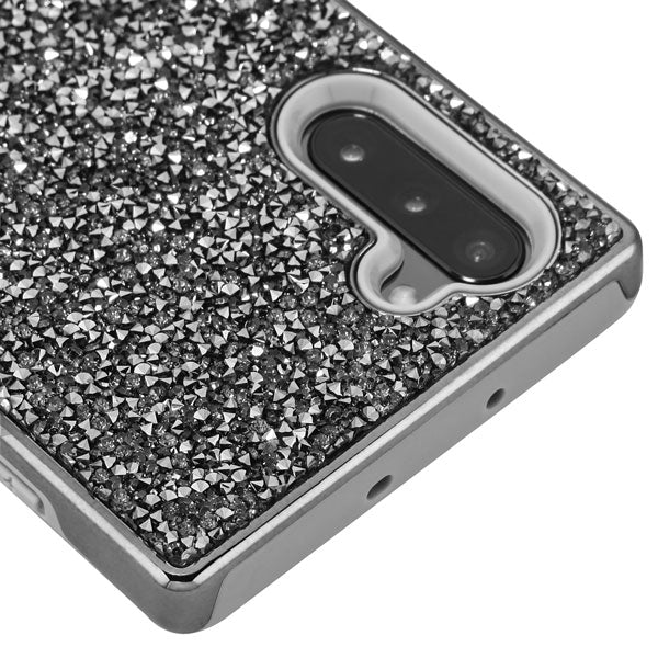 Hybrid Bling Grey Case Samsung Note 10 - icolorcase.com