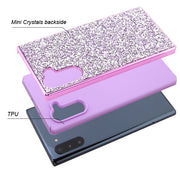 Hybrid Bling Purple Case Samsung Note 10 - icolorcase.com