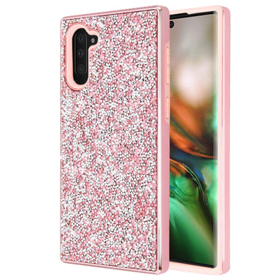 Hybrid Bling Pink Case Samsung Note 10 - icolorcase.com