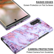 Marble Purple White Case Samsung Note 10 - icolorcase.com