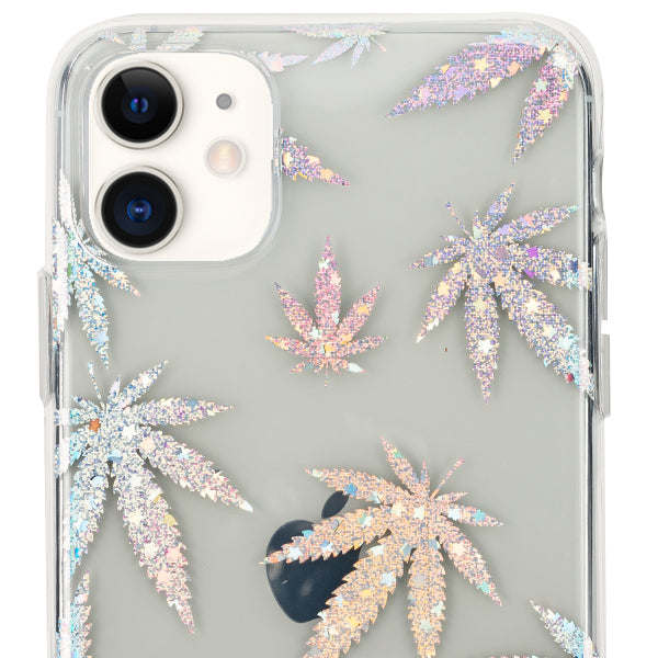 Weed Leaf Silver Case Iphone 11