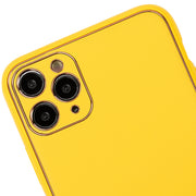 Leather Style Yellow Gold Case Iphone 11 Pro