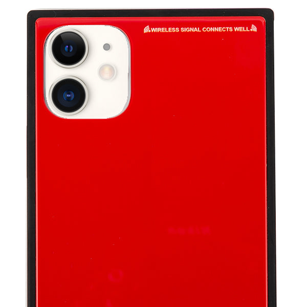Square Hard Box Red Case Iphone 11