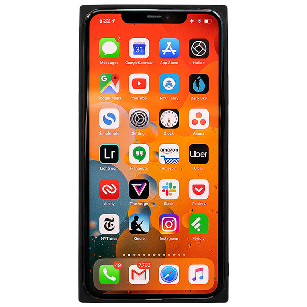Square Hard Box Black Case Iphone 11 Pro Max
