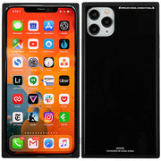 Square Hard Box Black Case Iphone 11 Pro Max