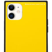 Square Hard Box Yellow Case Iphone 12 Mini