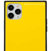 Square Hard Box Yellow Case Iphone 11 Pro Max
