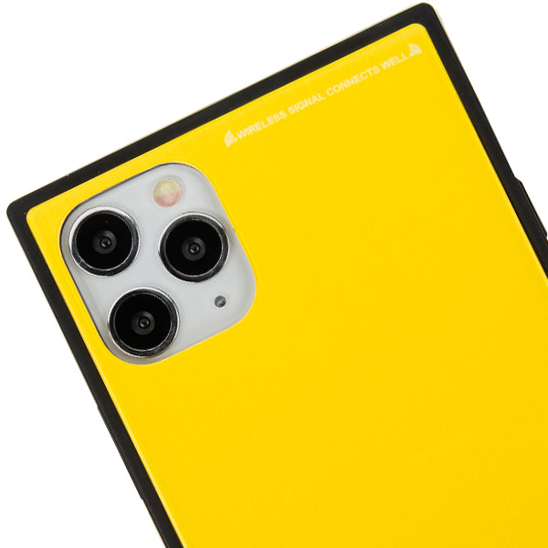 Square Hard Box Yellow Case IPhone 13 Pro Max