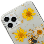 Real Flowers Yellow Flake Case Iphone 11 Pro