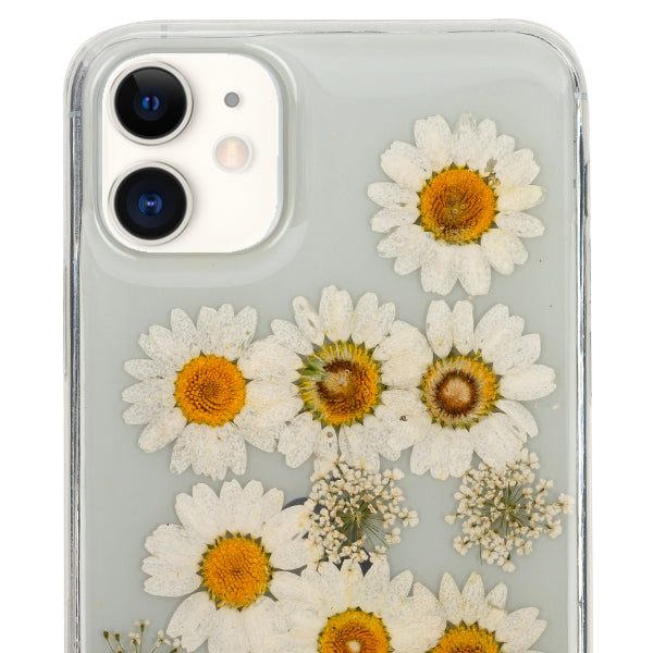 Real Flowers White Case Iphone 12 Mini