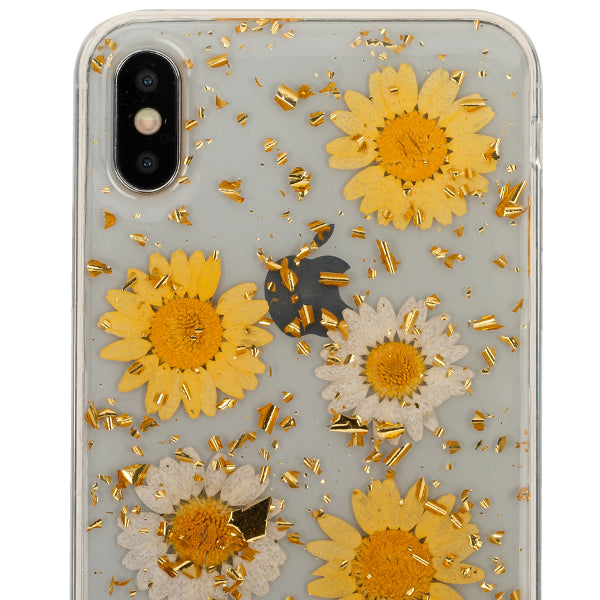 Real Flowers Yellow Flake Iphone 10