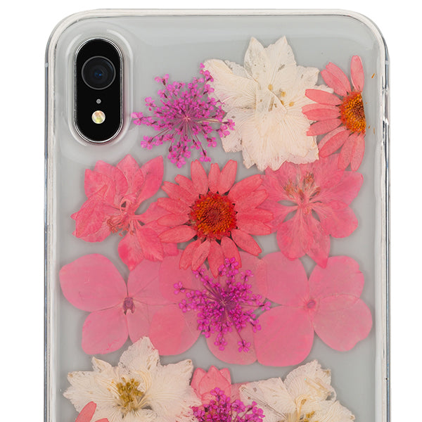 Real Flowers Pink Case Iphone XR