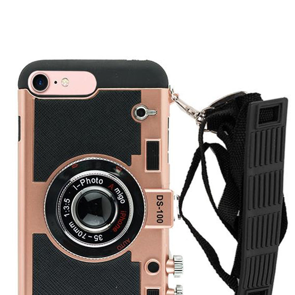 Camera Case Rose Gold Iphone 6/7/8 SE 2020