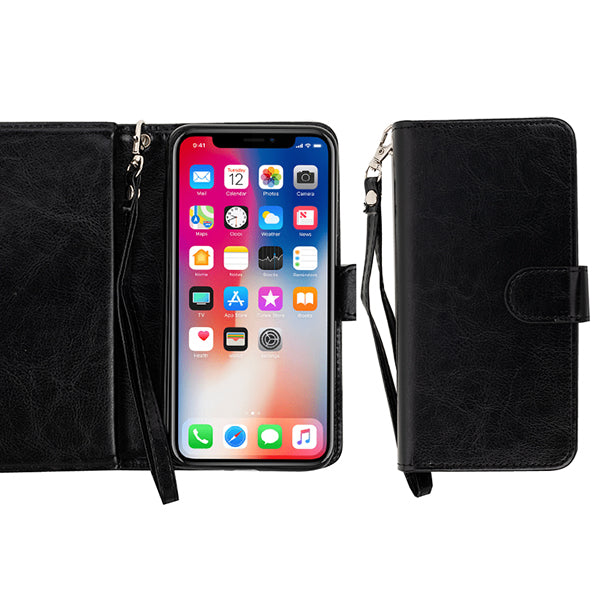 Detachable Wallet Black Iphone 10