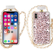 Handmade Bling Pink Bottle Case Iphone 10