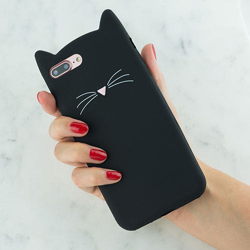Silicone Skin Cat Black Iphone XS MAX
