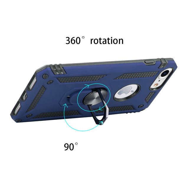 Hybrid Ring Blue Case Iphone SE 2020 - icolorcase.com