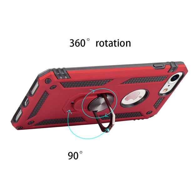 Hybrid Ring Red Case Iphone SE 2020 - icolorcase.com