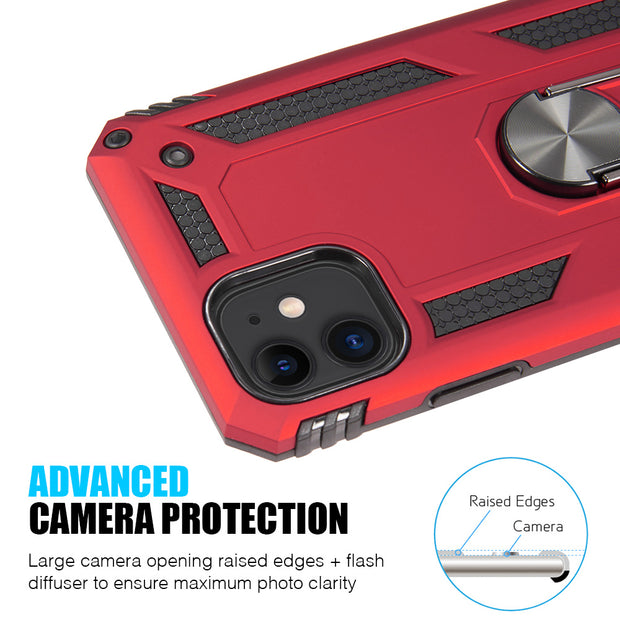 Hybrid Ring Red Case Iphone 11 - icolorcase.com