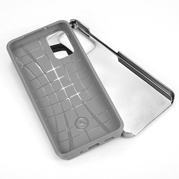 Hybrid Bling Case Grey Samsung S20 Plus - icolorcase.com
