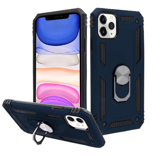 Hybrid Ring Blue Case Iphone 11 - icolorcase.com