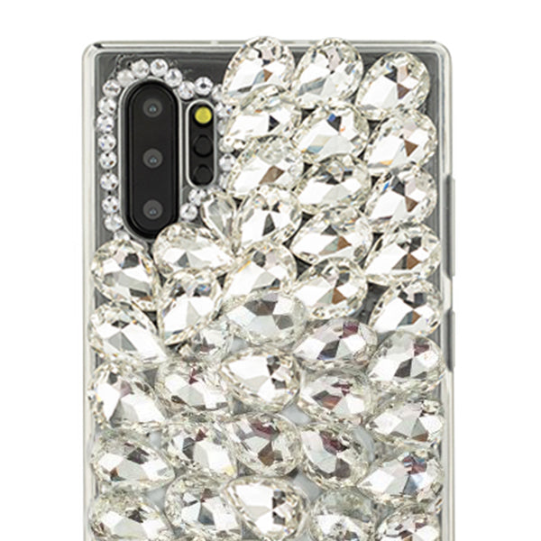 Handmade Silver Bling Case Samsung Note 10 Plus